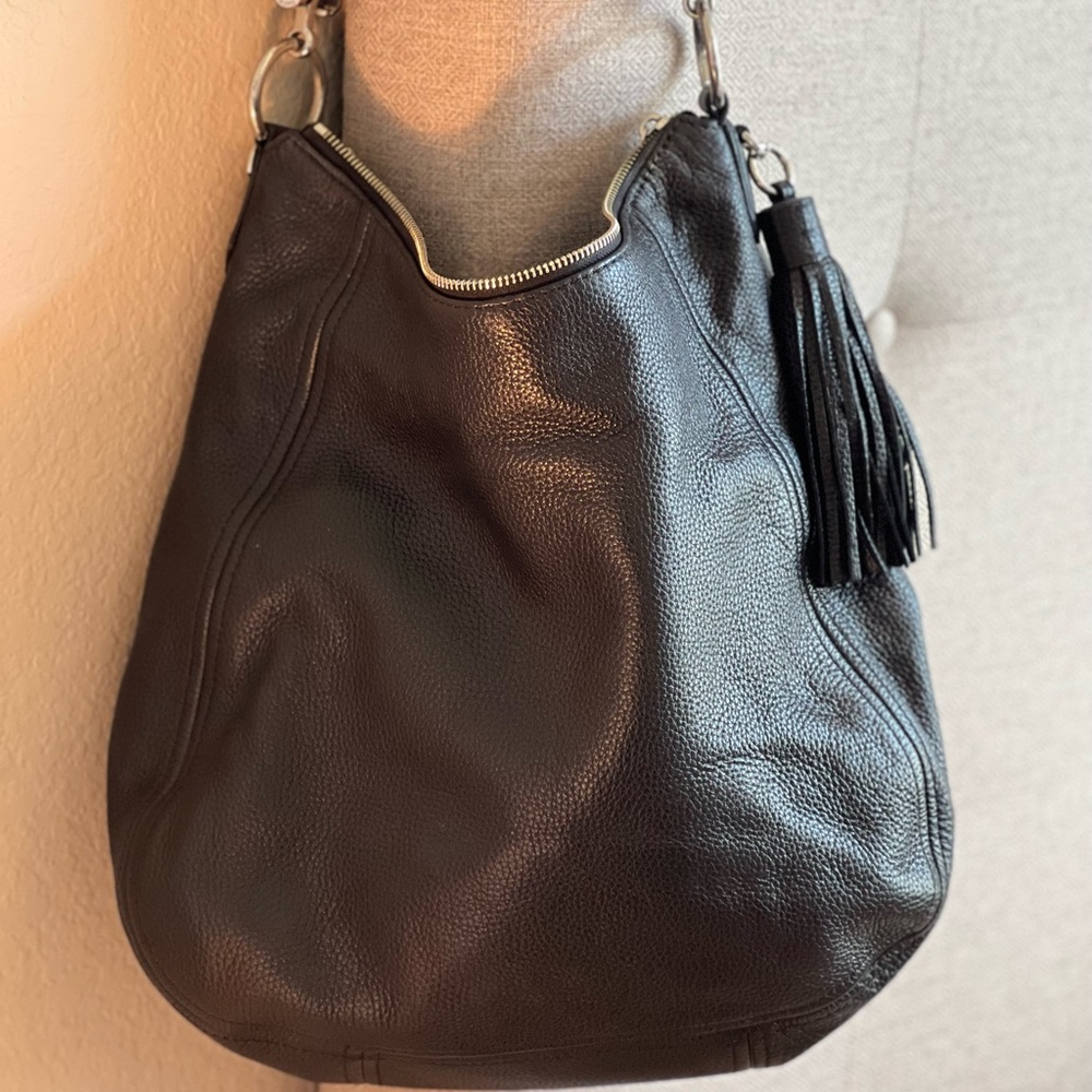 Black Pebbled Leather Michael Kors Shoulder bag/ purse (large)